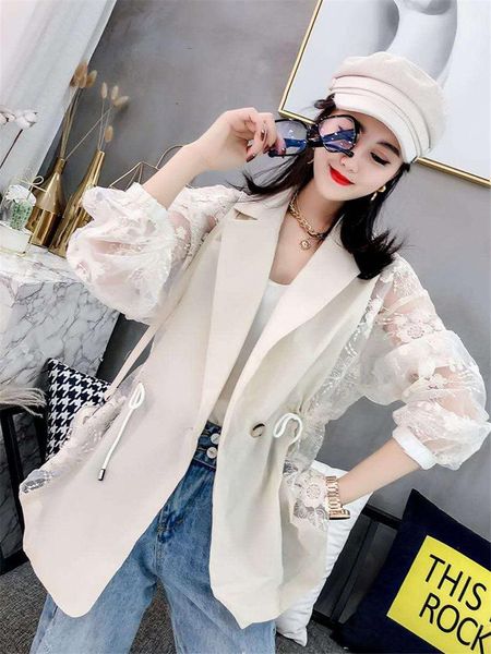 women's jackets lace loose jacket women 2021 spring and summer suit drawstring slimming sunscreen clothing tide pathwork casual coat k5, Black;brown
women's jackets lace loose jacket women 2021 spring and summer suit drawstring slimming sunscreen clothing tide pathwork casual coat k5, Black;brown