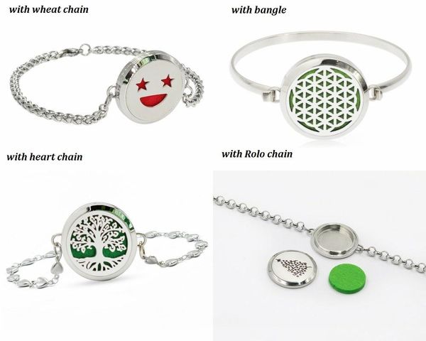 link, chain 316l stainless steel locket bracelet diffuser twist screw perfume bangle 10pads as gift girl fish, Black
link, chain 316l stainless steel locket bracelet diffuser twist screw perfume bangle 10pads as gift girl fish, Black