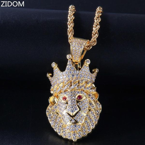 pendant necklaces 2021 men hip hop iced out bling crown of lion fashion charm necklace hiphop jewelry gifts, Silver
pendant necklaces 2021 men hip hop iced out bling crown of lion fashion charm necklace hiphop jewelry gifts, Silver