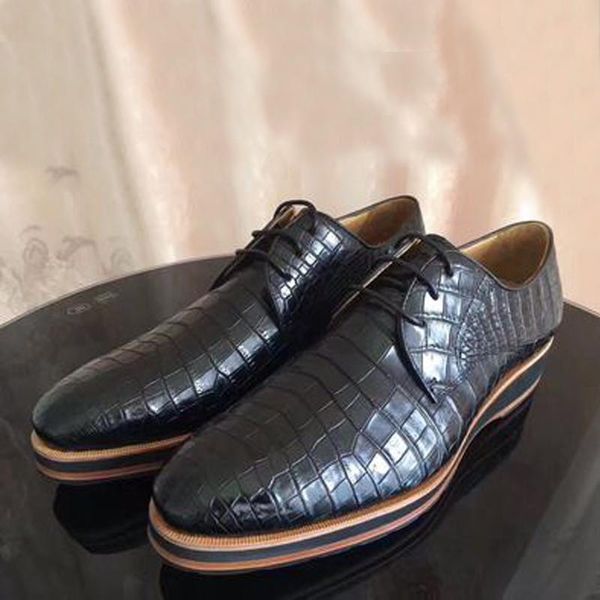 dress shoes shenzhen dae business leisure true crocodile handmade men non-slip bottom real leather sole, Black
dress shoes shenzhen dae business leisure true crocodile handmade men non-slip bottom real leather sole, Black