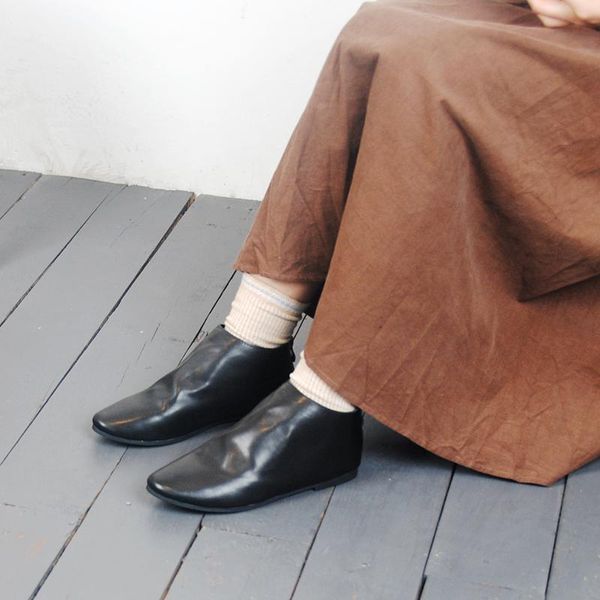 boots a girl round head after the women's leisure wear flat shoes with zipper retro fashion contracted, Black
boots a girl round head after the women's leisure wear flat shoes with zipper retro fashion contracted, Black