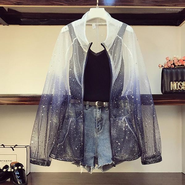 women's tracksuits plus size summer 3 piece set women gradient mesh star sequins sunscreen shirt + solid knit vest +high waist denim sh, Gray
women's tracksuits plus size summer 3 piece set women gradient mesh star sequins sunscreen shirt + solid knit vest +high waist denim sh, Gray