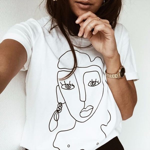 street style funny printed casual women summer white tee femme camiseta feminina
street style funny printed casual women summer white tee femme camiseta feminina