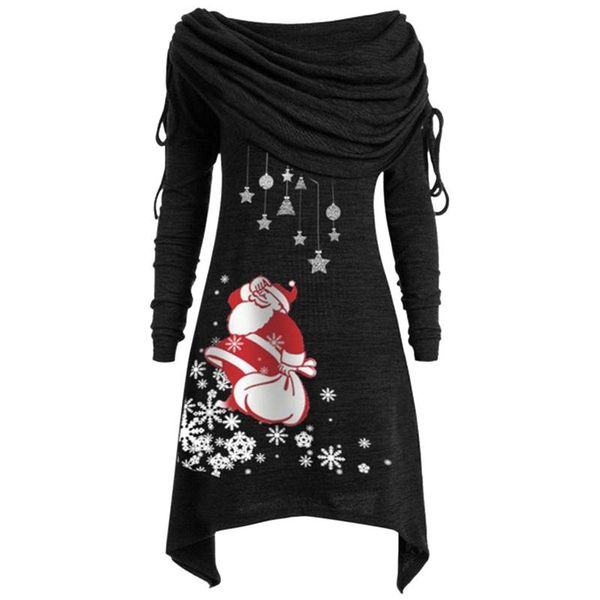 casual dresses santa claus printed asymmetrical christmas dress plus size women ruched foldover collar tunic long party, Black;gray
casual dresses santa claus printed asymmetrical christmas dress plus size women ruched foldover collar tunic long party, Black;gray