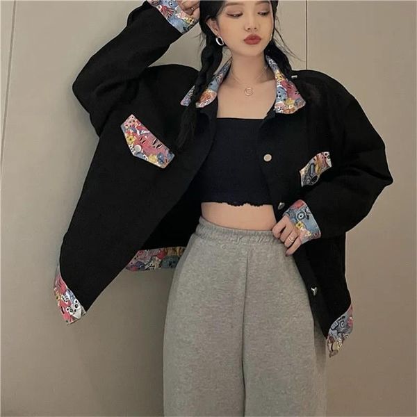 women's jackets y2k cartoon print patchwork denim jacket women loose long sleeve chic jeans outerwear floral streetwear casual gothi f, Black;brown
women's jackets y2k cartoon print patchwork denim jacket women loose long sleeve chic jeans outerwear floral streetwear casual gothi f, Black;brown