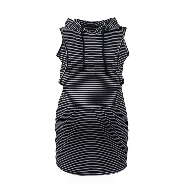 maternity dresses summer casual women's sleeveless striped print hooded pocket breastfeeding dress clothes for pregnant women, White
maternity dresses summer casual women's sleeveless striped print hooded pocket breastfeeding dress clothes for pregnant women, White