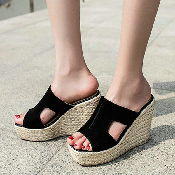 eshtonshero women sandals summer shoes woman wedge high heels platform slingback slip on classic ladies wedding size 3-8, Black
eshtonshero women sandals summer shoes woman wedge high heels platform slingback slip on classic ladies wedding size 3-8, Black