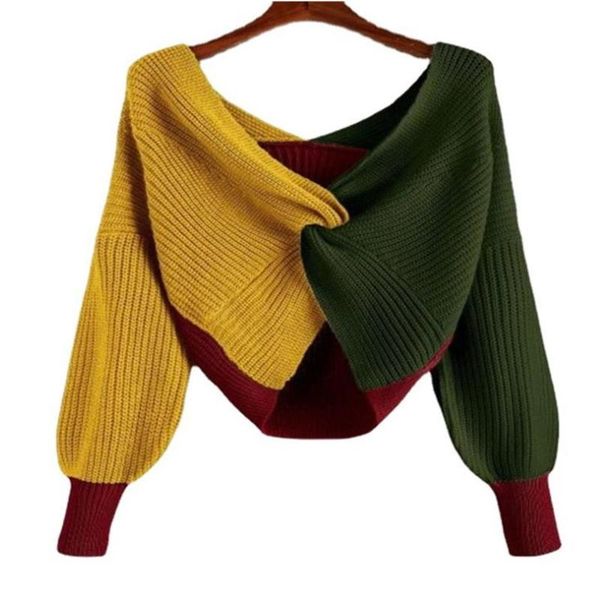 women's sweaters fashion personality fancy knitted sweater multi-layer contrast autumn winter multi-color women short, White;black
women's sweaters fashion personality fancy knitted sweater multi-layer contrast autumn winter multi-color women short, White;black