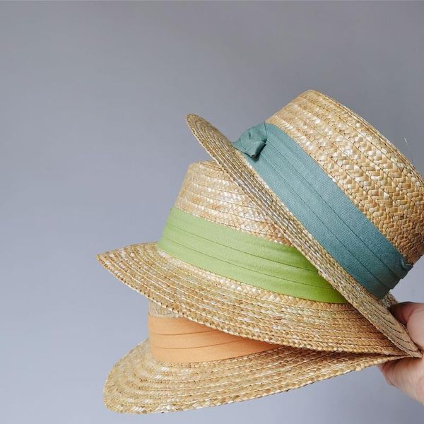wide brim hats kids straw hat children wheat boater flat summer spring boys and girls travel outdoor fashion sunhat, Blue;gray
wide brim hats kids straw hat children wheat boater flat summer spring boys and girls travel outdoor fashion sunhat, Blue;gray