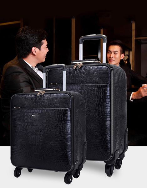 travel suitcase luggage fashion men women aluminum prahome brand carry-ons rolling lugthicker protgage high strength leather crocodile patte
travel suitcase luggage fashion men women aluminum prahome brand carry-ons rolling lugthicker protgage high strength leather crocodile patte
