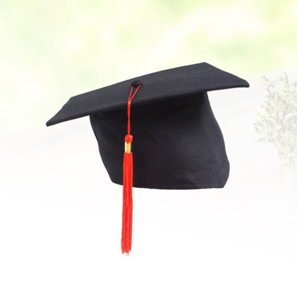 party hats adjustable adults students graduation cap bachelor tassel fancy dr graduated hat (black+red)
party hats adjustable adults students graduation cap bachelor tassel fancy dr graduated hat (black+red)