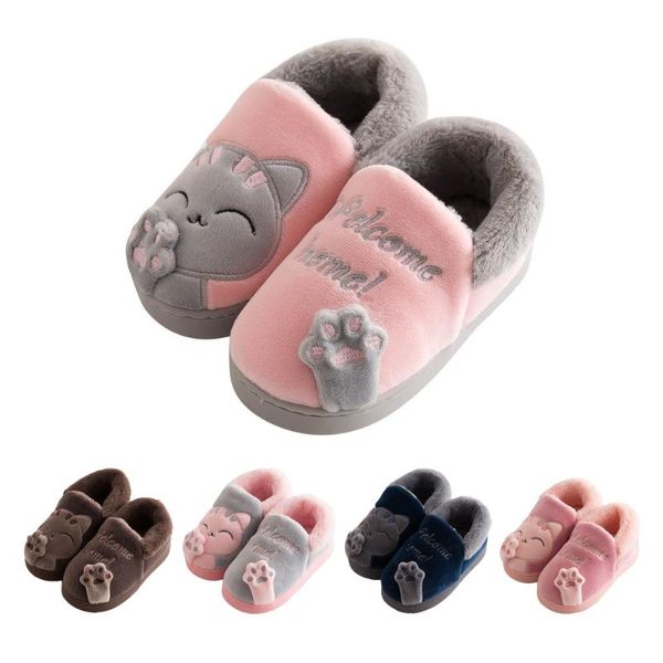 slipper girls boys winter fur lined slippers toddler kids indoor home cute cartoon cat house shoes warm outdoor non-slip cozy boots, Black;grey
slipper girls boys winter fur lined slippers toddler kids indoor home cute cartoon cat house shoes warm outdoor non-slip cozy boots, Black;grey