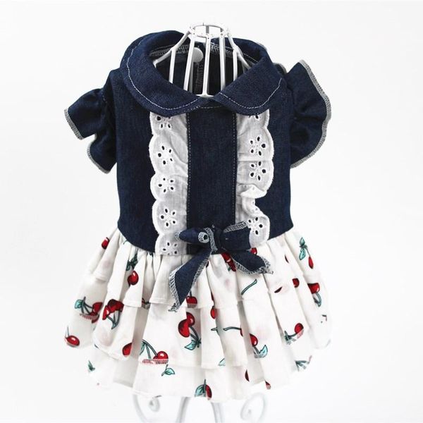 dog cat dress shirt pet puppy stars/cherrys skirt spring/summer apparel 5 sizes 2 colours
dog cat dress shirt pet puppy stars/cherrys skirt spring/summer apparel 5 sizes 2 colours