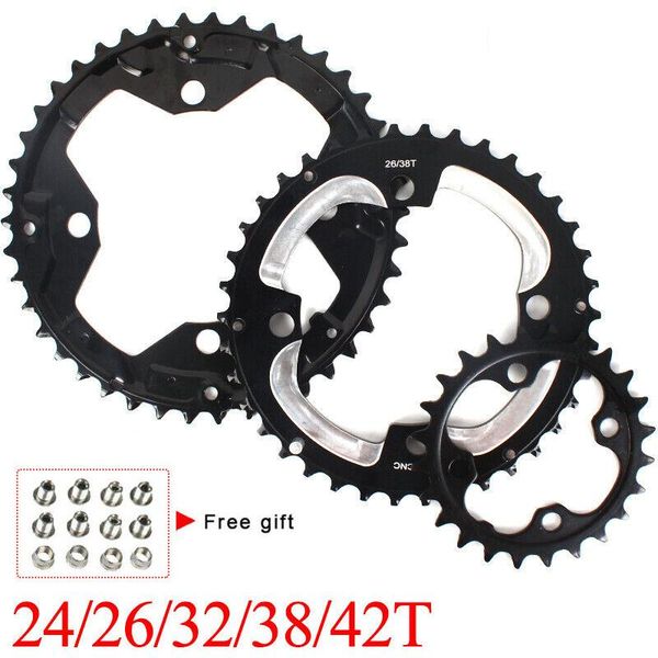 bike heels & chainwheels mtb chainrings for bcd 104/64 chainring 24/26/32/38/42t double/triple 10speed chainwheel bicycle accessories
bike heels & chainwheels mtb chainrings for bcd 104/64 chainring 24/26/32/38/42t double/triple 10speed chainwheel bicycle accessories