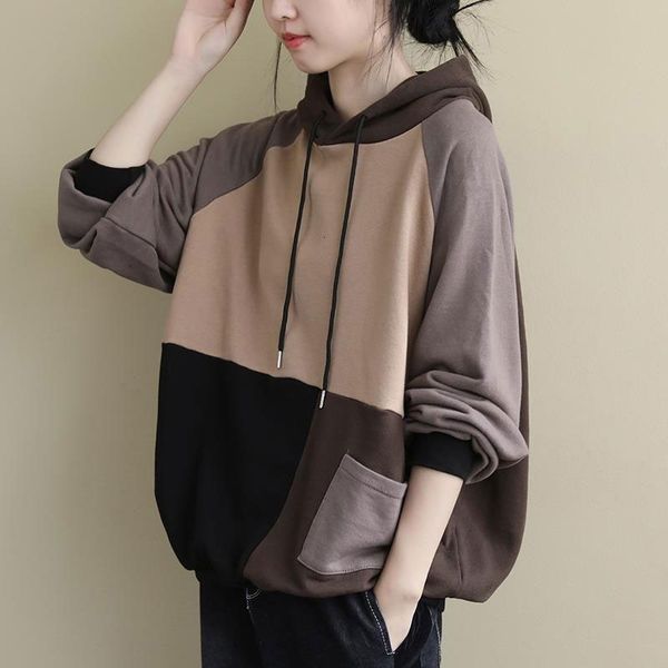 women's hoodies & sweatshirts autumn korea fashion women long sleeve loose hooded pullovers patchwork cotton casual femme hoodie big si, Black
women's hoodies & sweatshirts autumn korea fashion women long sleeve loose hooded pullovers patchwork cotton casual femme hoodie big si, Black
