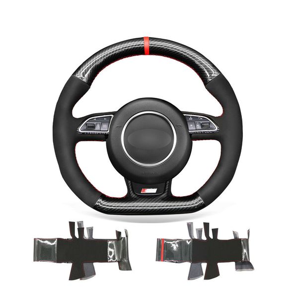 diy car steering wheel cover warp for audi a5 a7 rs5 rs7 s8 durable black suede pu carbon fiber
diy car steering wheel cover warp for audi a5 a7 rs5 rs7 s8 durable black suede pu carbon fiber