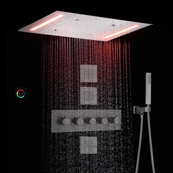bathroom shower sets brushed nickel rainfall system set 14 x 20 inch led thermostatic high flow
bathroom shower sets brushed nickel rainfall system set 14 x 20 inch led thermostatic high flow