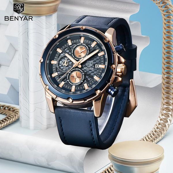wristwatches benyar 2021 quartz men's watches watch men chronograph casual sport waterproof wristwatch reloj hombres, Slivery;brown
wristwatches benyar 2021 quartz men's watches watch men chronograph casual sport waterproof wristwatch reloj hombres, Slivery;brown