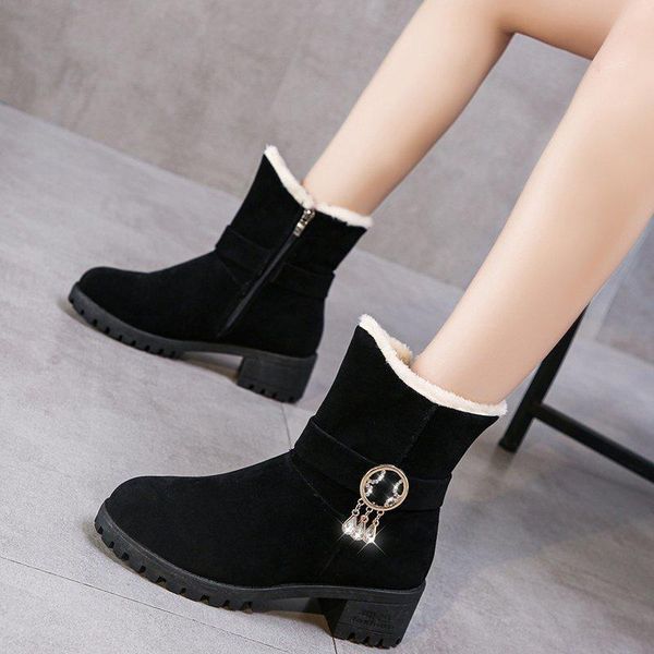 boots women ankle winter 2021 mid-heel ladies snow thicken plush warm zipper high cotton shoes female short, Black
boots women ankle winter 2021 mid-heel ladies snow thicken plush warm zipper high cotton shoes female short, Black