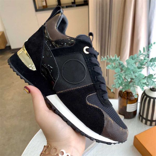 designer sneakers run away casual shoes luxury leather trainers women men shoe genuine fashion rubber outsole sneaker, Black
designer sneakers run away casual shoes luxury leather trainers women men shoe genuine fashion rubber outsole sneaker, Black