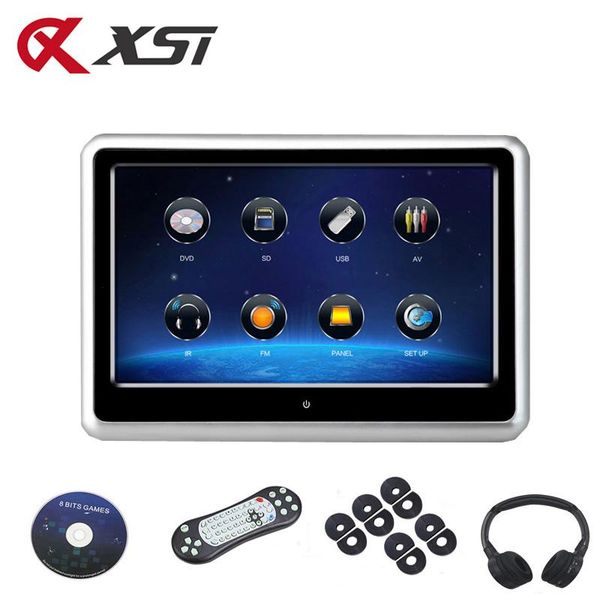 car video xst 9 inch headrest monitor hd 1080p dvd player touch screen with usb/sd/ir/fm transmitter/speaker/wireless game
car video xst 9 inch headrest monitor hd 1080p dvd player touch screen with usb/sd/ir/fm transmitter/speaker/wireless game