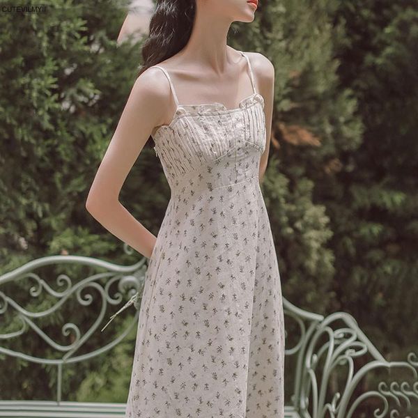 casual dresses floral women dress ruffles pleated spaghetti strap clothes summer high waisted elegant fashion korean sundress, Black;gray
casual dresses floral women dress ruffles pleated spaghetti strap clothes summer high waisted elegant fashion korean sundress, Black;gray