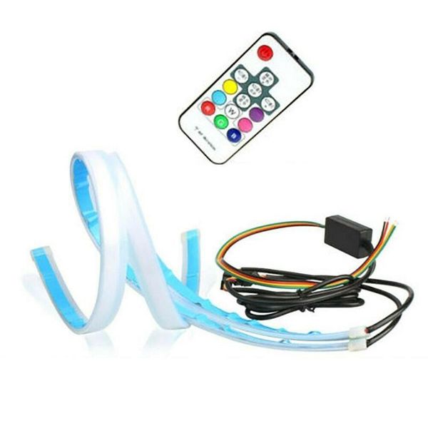 car remote control rgb 12v 60cm led drl turn signal strip flexible headlight for auto decoration interior&external lights
car remote control rgb 12v 60cm led drl turn signal strip flexible headlight for auto decoration interior&external lights