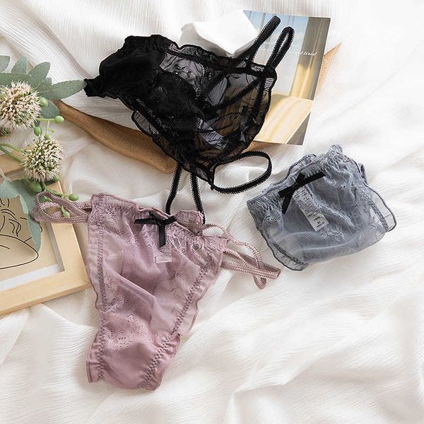 briefs panties double side thin belt transparent traceless underpants cut out jacquard cotton women's lace thong, Black;white
briefs panties double side thin belt transparent traceless underpants cut out jacquard cotton women's lace thong, Black;white
