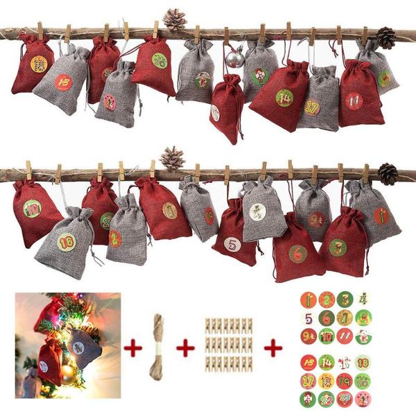 gift wrap 24pcs drawstring pocket christmas candy storage bag clip rope stickers kit
gift wrap 24pcs drawstring pocket christmas candy storage bag clip rope stickers kit