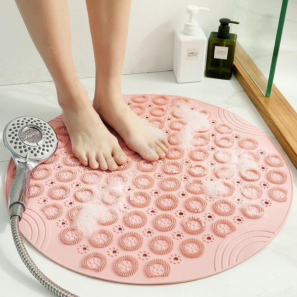 round bathroom bathing mat foot massage sucker anti-skid household shower room hydrophobic suction cup floor rug carpets
round bathroom bathing mat foot massage sucker anti-skid household shower room hydrophobic suction cup floor rug carpets
