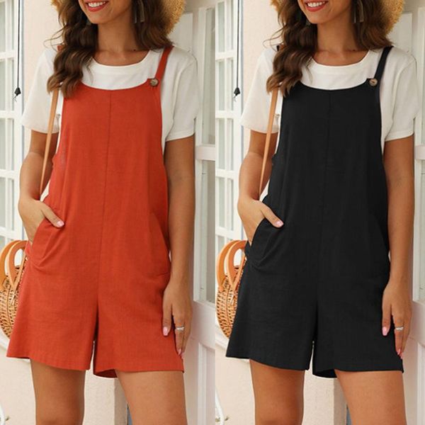 women's jumpsuits & rompers summer women cotton pockets playsuit shorts pants bandeau romper - bowtie halter jumper overalls, Black;white
women's jumpsuits & rompers summer women cotton pockets playsuit shorts pants bandeau romper - bowtie halter jumper overalls, Black;white