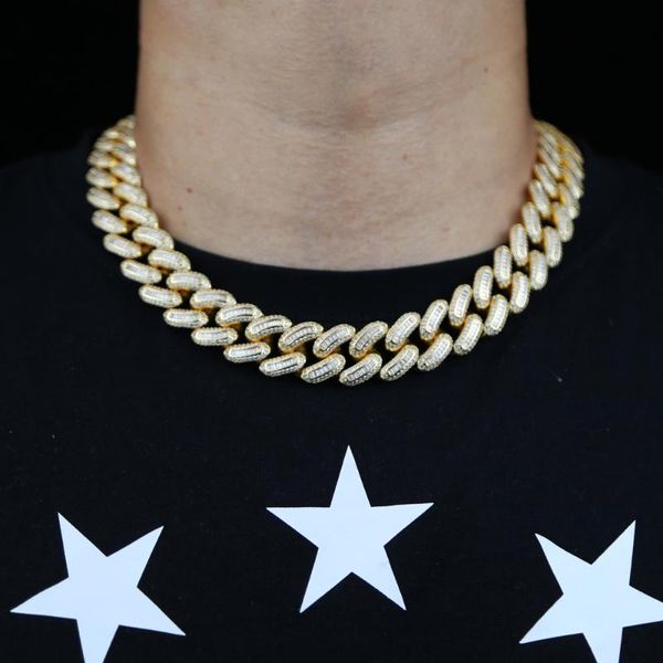 chains 2021 iced out bling full 5a cubic zircon cz paved 18mm maimi cuban link chain heavy necklace for hip hop women men jewelry gifts, Silver
chains 2021 iced out bling full 5a cubic zircon cz paved 18mm maimi cuban link chain heavy necklace for hip hop women men jewelry gifts, Silver