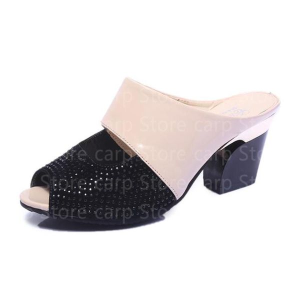 dress shoes summer women sandals slippers patent leather peep toe cut out high heels female party woman, Black
dress shoes summer women sandals slippers patent leather peep toe cut out high heels female party woman, Black