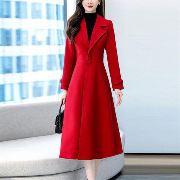 women's wool & blends autumn winter jacket women loose coats elegant overcoat basic coat pockets woolen x-long female top, Black
women's wool & blends autumn winter jacket women loose coats elegant overcoat basic coat pockets woolen x-long female top, Black