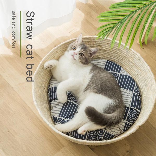 cat beds & furniture straw bed pet house accessories breathable mat filler for cats lounge small dog indoor supplies
cat beds & furniture straw bed pet house accessories breathable mat filler for cats lounge small dog indoor supplies