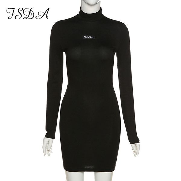 long sleeve letter turtleneck black dress backless mini bodycon 2021 autumn club women party casual dresses partyhigh quality, Black;gray
long sleeve letter turtleneck black dress backless mini bodycon 2021 autumn club women party casual dresses partyhigh quality, Black;gray