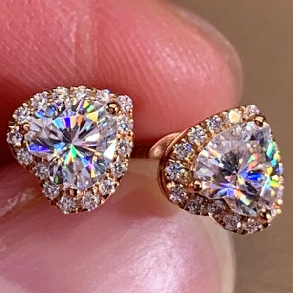 stud 14k rose gold earrings women 0.5 1 2 3 carat heart moissanite diamond present wedding anniversary engagement party gift, Golden;silver
stud 14k rose gold earrings women 0.5 1 2 3 carat heart moissanite diamond present wedding anniversary engagement party gift, Golden;silver