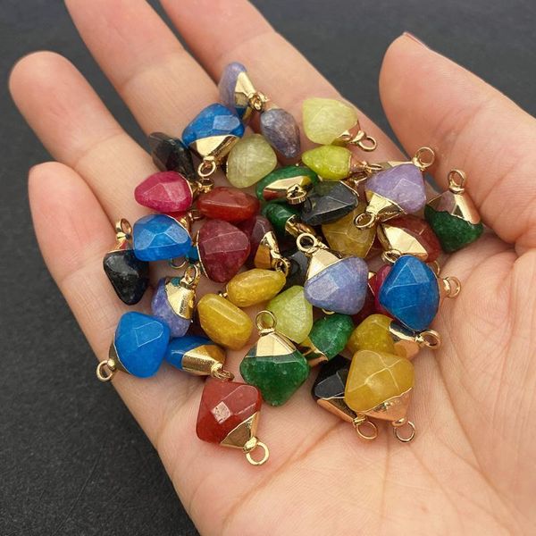 charms wholesale multi-color diamond shape pendant natural stone for jewelry making diy handmade accessories beaded decoration fashion, Bronze;silver
charms wholesale multi-color diamond shape pendant natural stone for jewelry making diy handmade accessories beaded decoration fashion, Bronze;silver