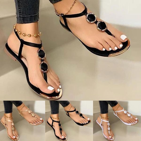 roman women sandals summer fashion solid buckle flip flops shoes beach casual ladies plus size, Black
roman women sandals summer fashion solid buckle flip flops shoes beach casual ladies plus size, Black