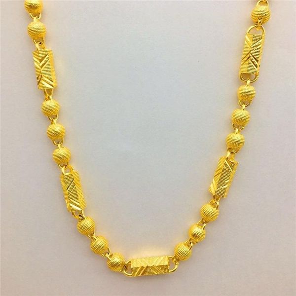 chains fashion luxury gold 18k necklace hexagon shape bead for men's ornament chain yellow jewelry no fade, Silver
chains fashion luxury gold 18k necklace hexagon shape bead for men's ornament chain yellow jewelry no fade, Silver