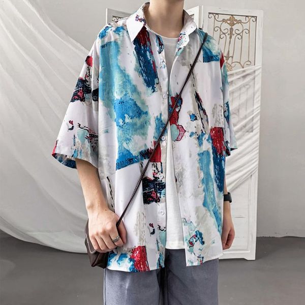 summer short-sleeved shirts men's fashion printed casual men streetwear loose flower mens hawaiian -5xl, White;black
summer short-sleeved shirts men's fashion printed casual men streetwear loose flower mens hawaiian -5xl, White;black