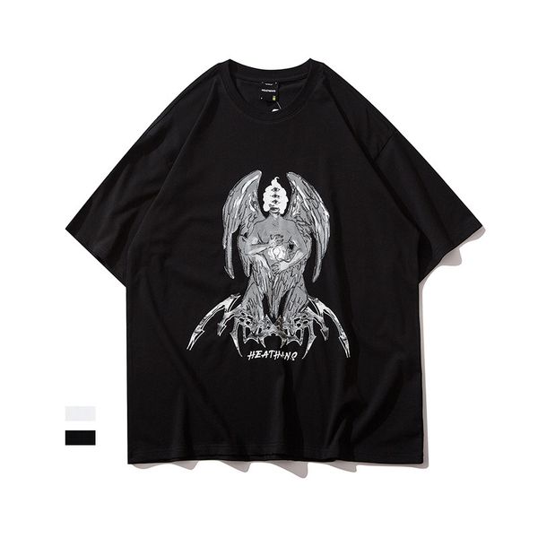 ins high street oversized half t-shirt couple large sleeve devil hip hop dark man loose short t, White;black
ins high street oversized half t-shirt couple large sleeve devil hip hop dark man loose short t, White;black