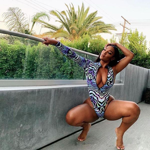 women outfits 2021 striped leopard print one piece jumpsuits long sleeve shoulder zipper bodysuit summer beach women's & rompers, Black;white
women outfits 2021 striped leopard print one piece jumpsuits long sleeve shoulder zipper bodysuit summer beach women's & rompers, Black;white