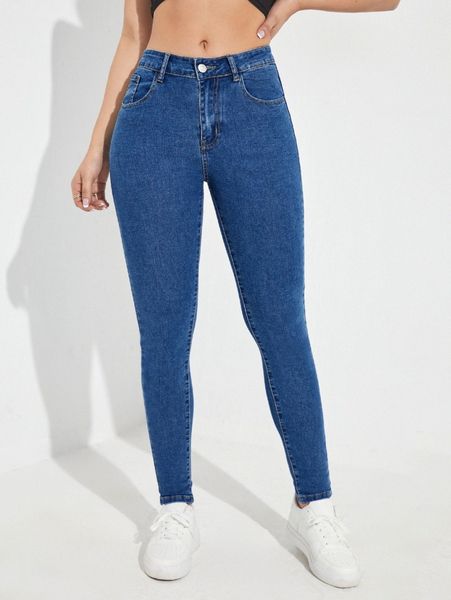solid skinny jeans n10z#, Blue
solid skinny jeans n10z#, Blue