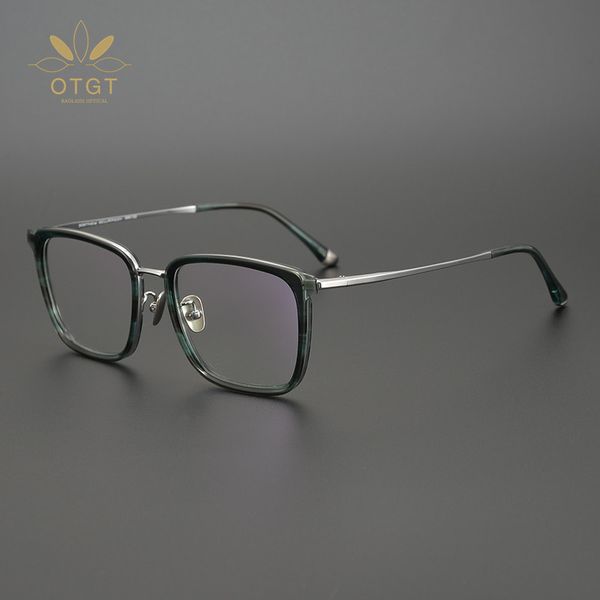 designer sunglasses japanese korean literature square wide face myopia pure titanium ultra lightweight plate frame men's and women', White;black
designer sunglasses japanese korean literature square wide face myopia pure titanium ultra lightweight plate frame men's and women', White;black