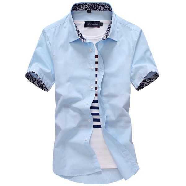men's summer short sleeve business shirt fresh fashion teens casual neckline collar flower shirts, White;black
men's summer short sleeve business shirt fresh fashion teens casual neckline collar flower shirts, White;black