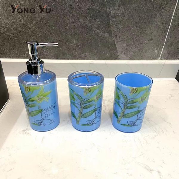 plastic bathroom accessories set printing liquid soap dispensers toothbrush holder toilet shower storage bath accessory
plastic bathroom accessories set printing liquid soap dispensers toothbrush holder toilet shower storage bath accessory