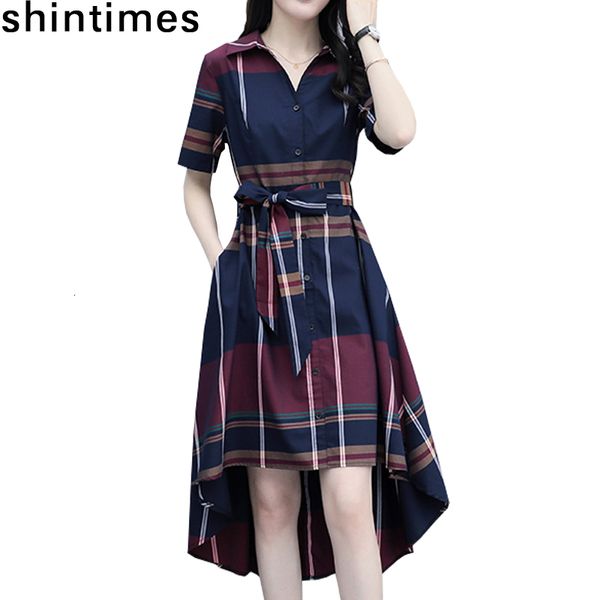 casual dresses vestidos summer elegant asymmetrical hem dress bodycon short sleeve turn-down collar party plaid women plus size 70, Black;gray
casual dresses vestidos summer elegant asymmetrical hem dress bodycon short sleeve turn-down collar party plaid women plus size 70, Black;gray