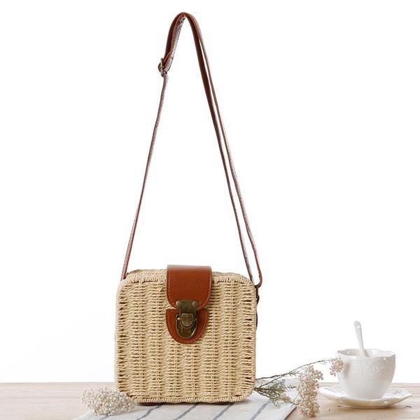 evening bags shoulder korean candy color straddle straw bag small square box fashion woven simple beach women's
evening bags shoulder korean candy color straddle straw bag small square box fashion woven simple beach women's