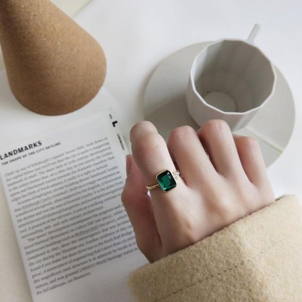 cluster rings authentic s925 sterling silver jewelry square green zircon cz &solitaire tlj1319, Golden;silver
cluster rings authentic s925 sterling silver jewelry square green zircon cz &solitaire tlj1319, Golden;silver